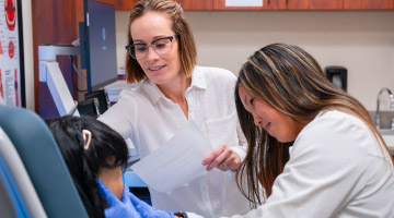 Students working in a laboratory