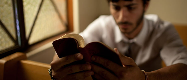 man with Bible