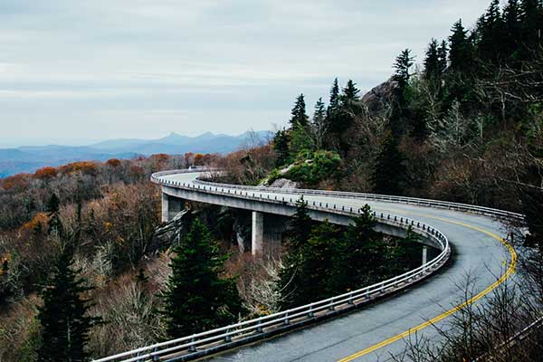 curving road