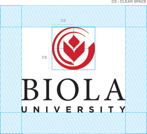 vertical logo spacing diagram