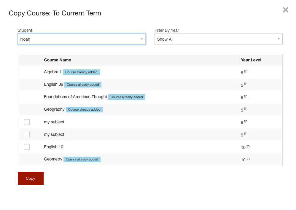 Screenshot: proposal