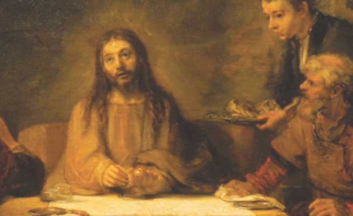 Old painting of Jesus