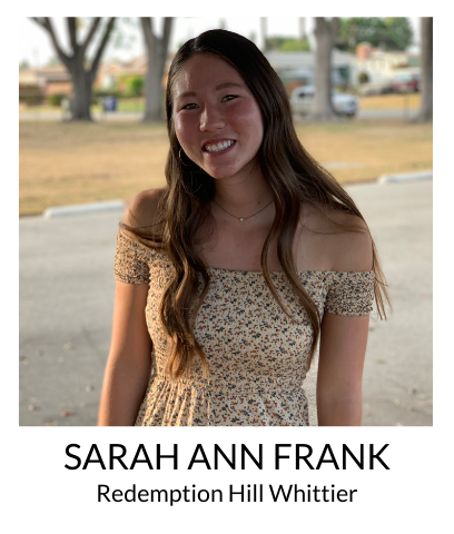 Sarah Ann Frank, Redemption Hill Whittier