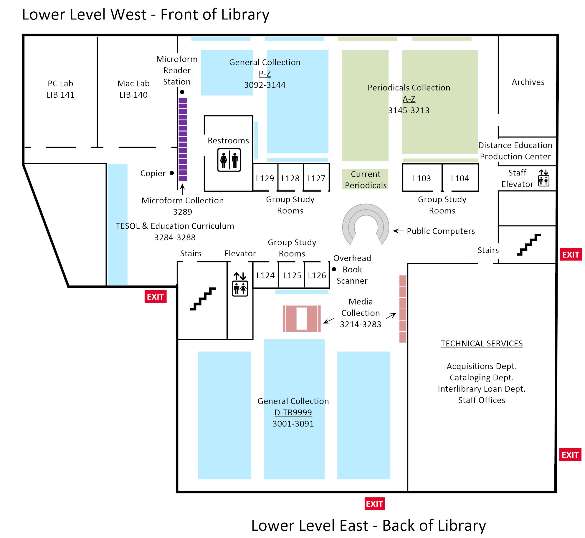 lower level map