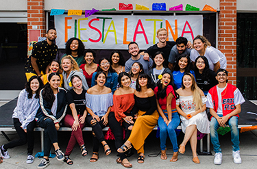 Group of students at Fiesta Latina event