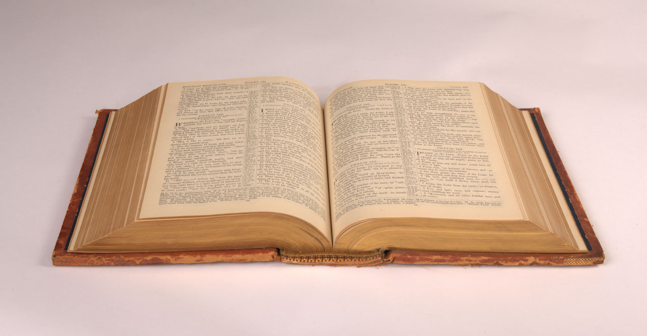 An open Bible