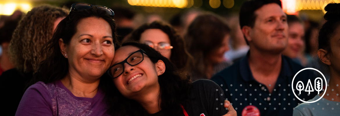 Parent and student at University Welcome