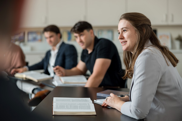 Torrey student in classroom discussion