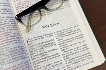 Bible and glasses