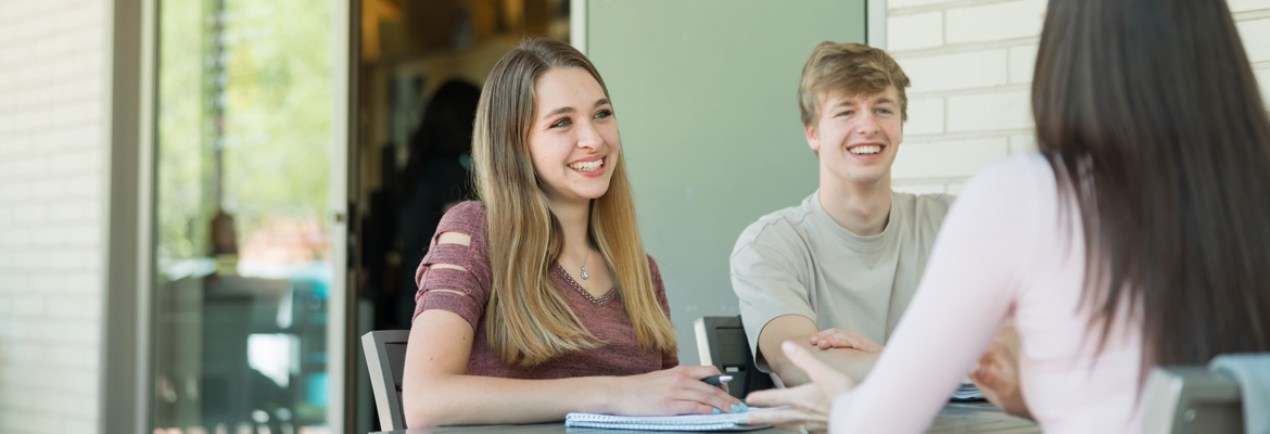 Students at Heritage Cafe