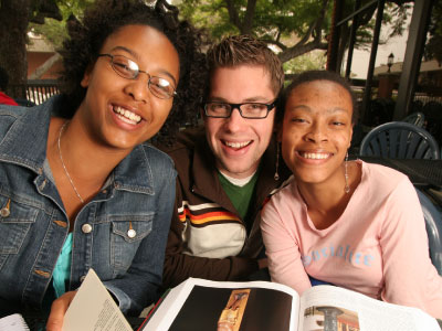 students smiling