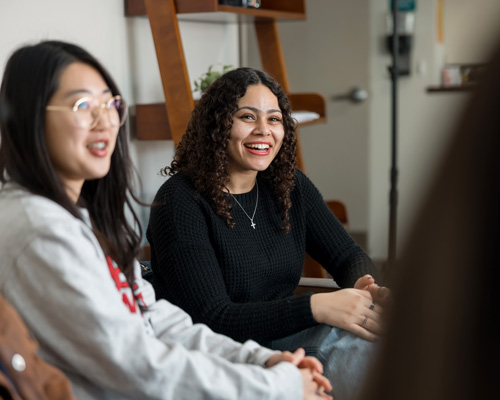 Students in a meeting