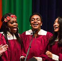Singers from the Gospel Choir