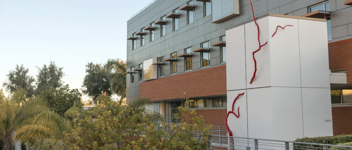 a modern building