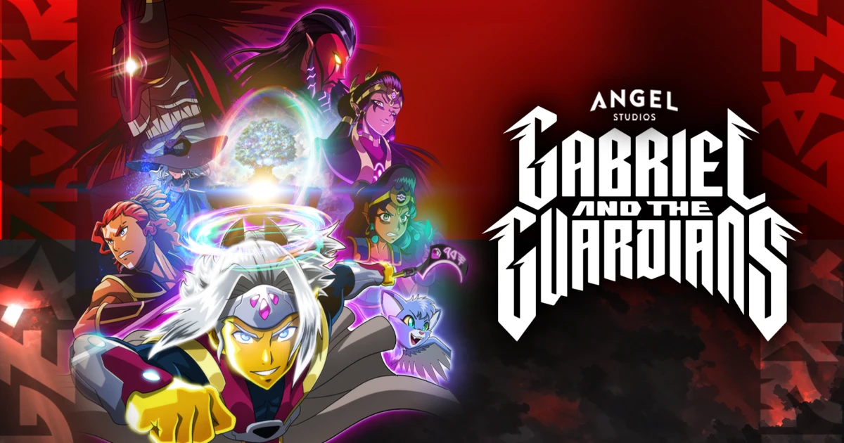 image shows the poster for the Gabriel and the Guardians show