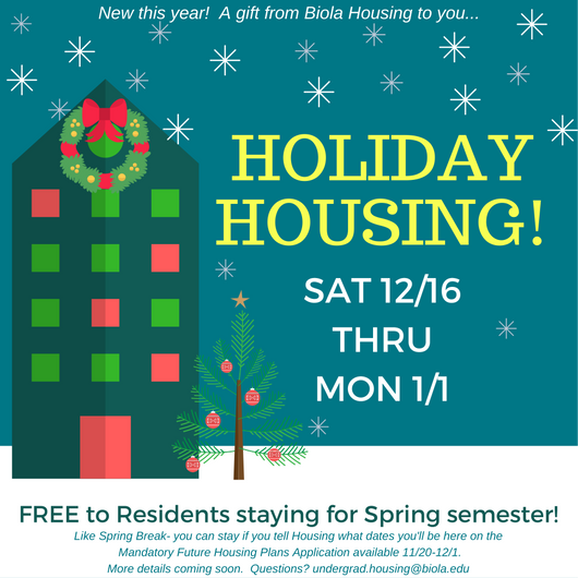 Housing Services Offices and Services Biola University