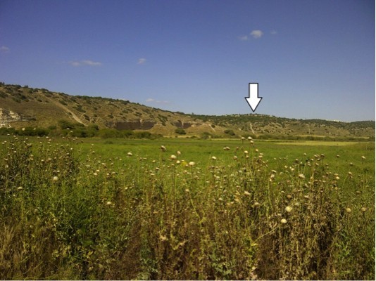 Border of Philistia in the Valley of Elah