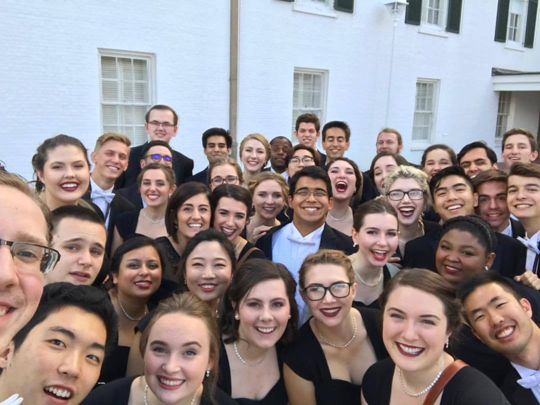 The Biola Chorale moments before their performance at NCCO