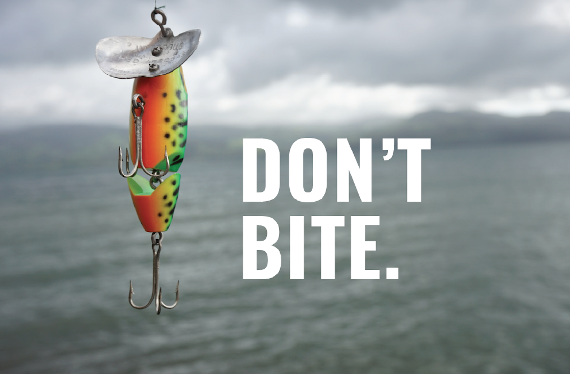 A phishing lure. Don't bite!