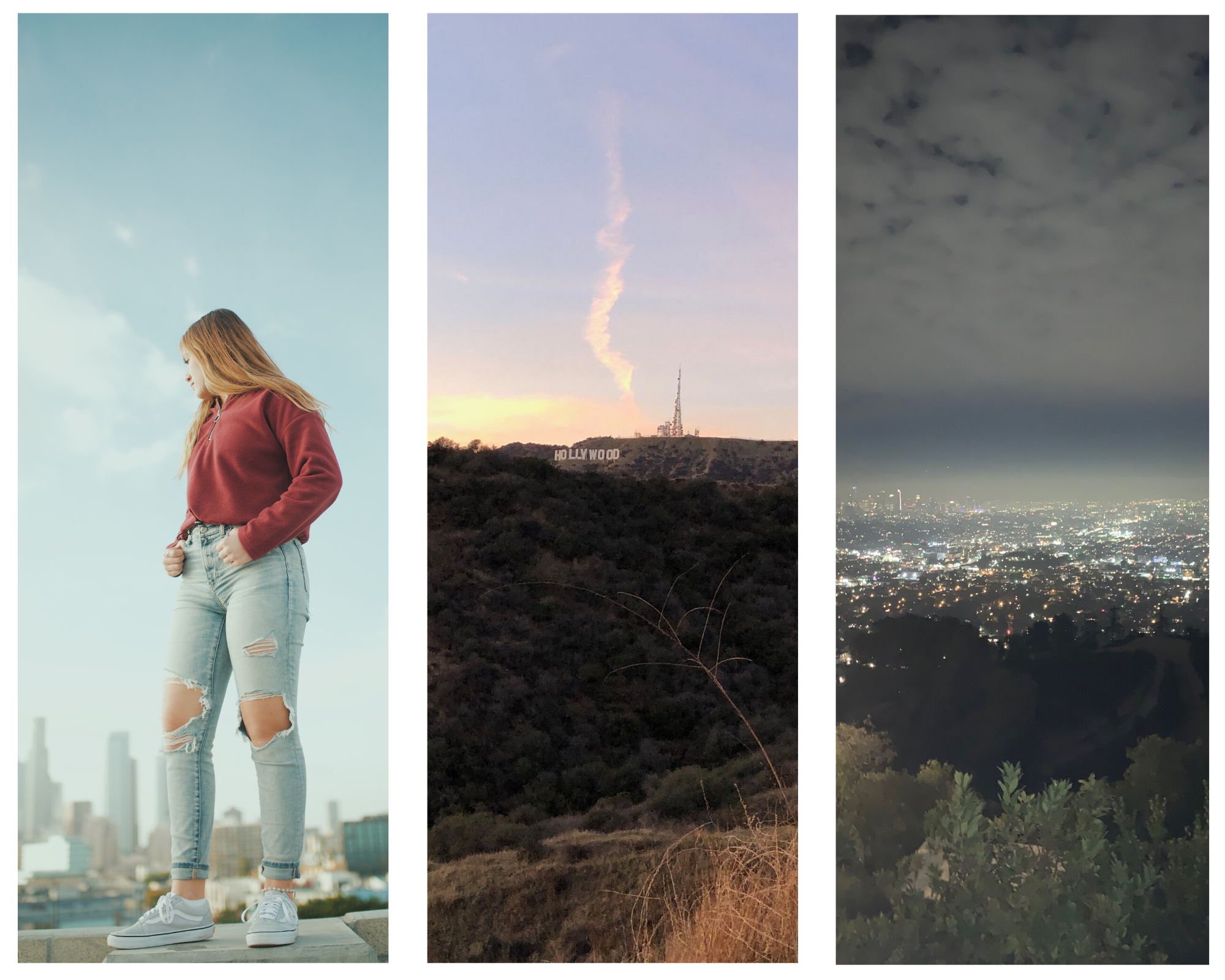 LA Adventures with Hunter and friends, atop parking garages and buildings