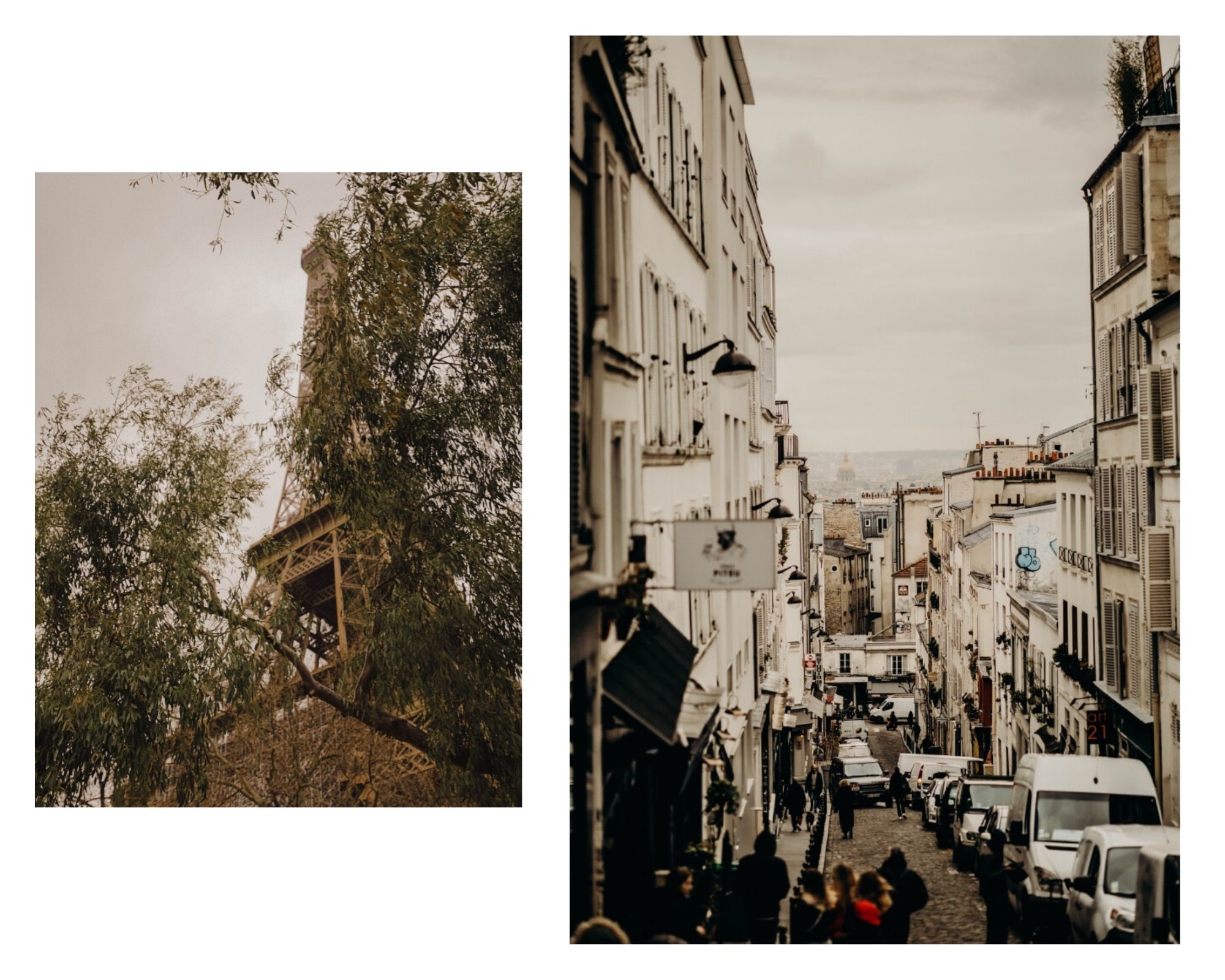 paris streets and efile tower