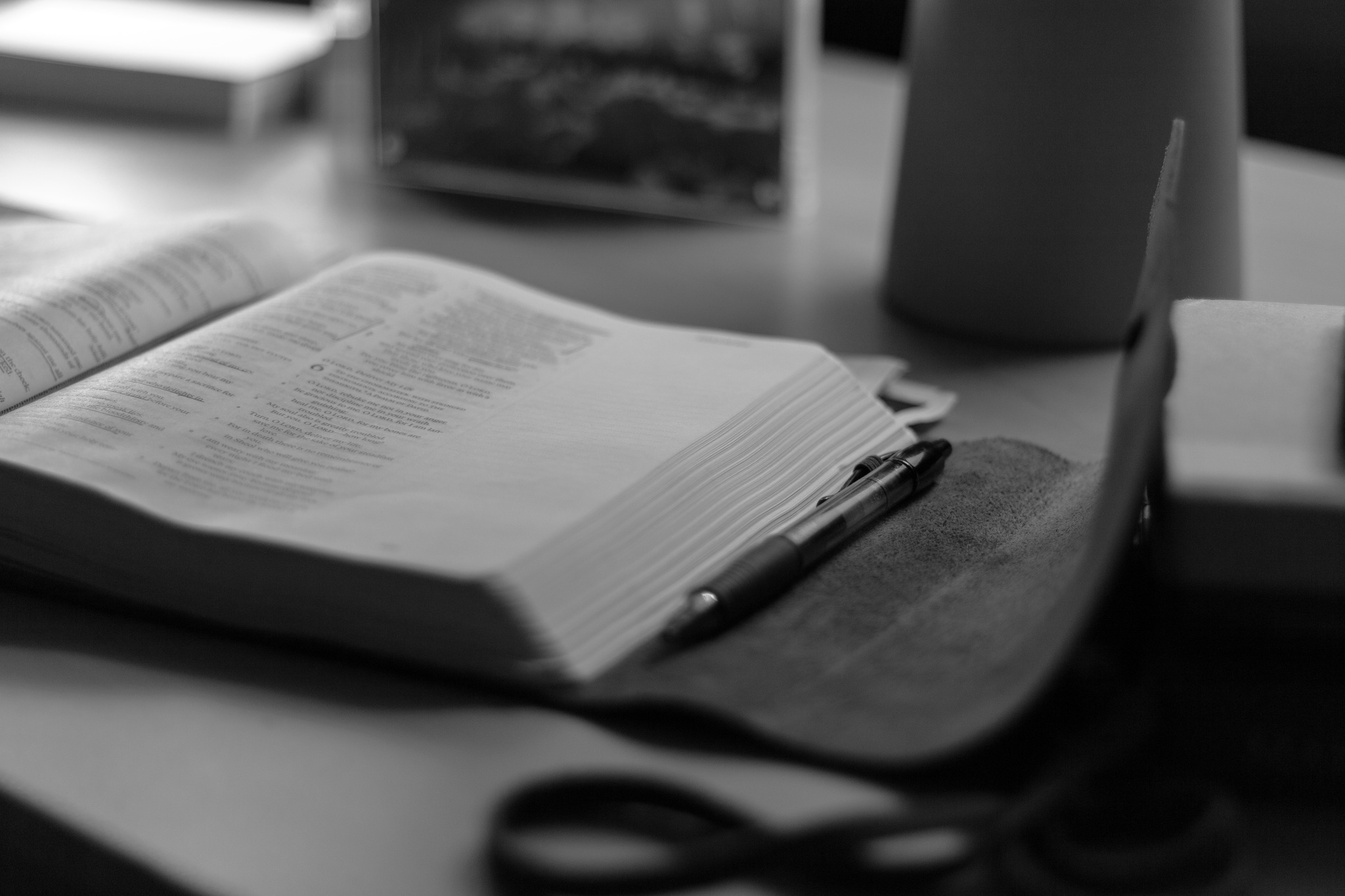 A shot of some casual Bible reading during my time on campus!