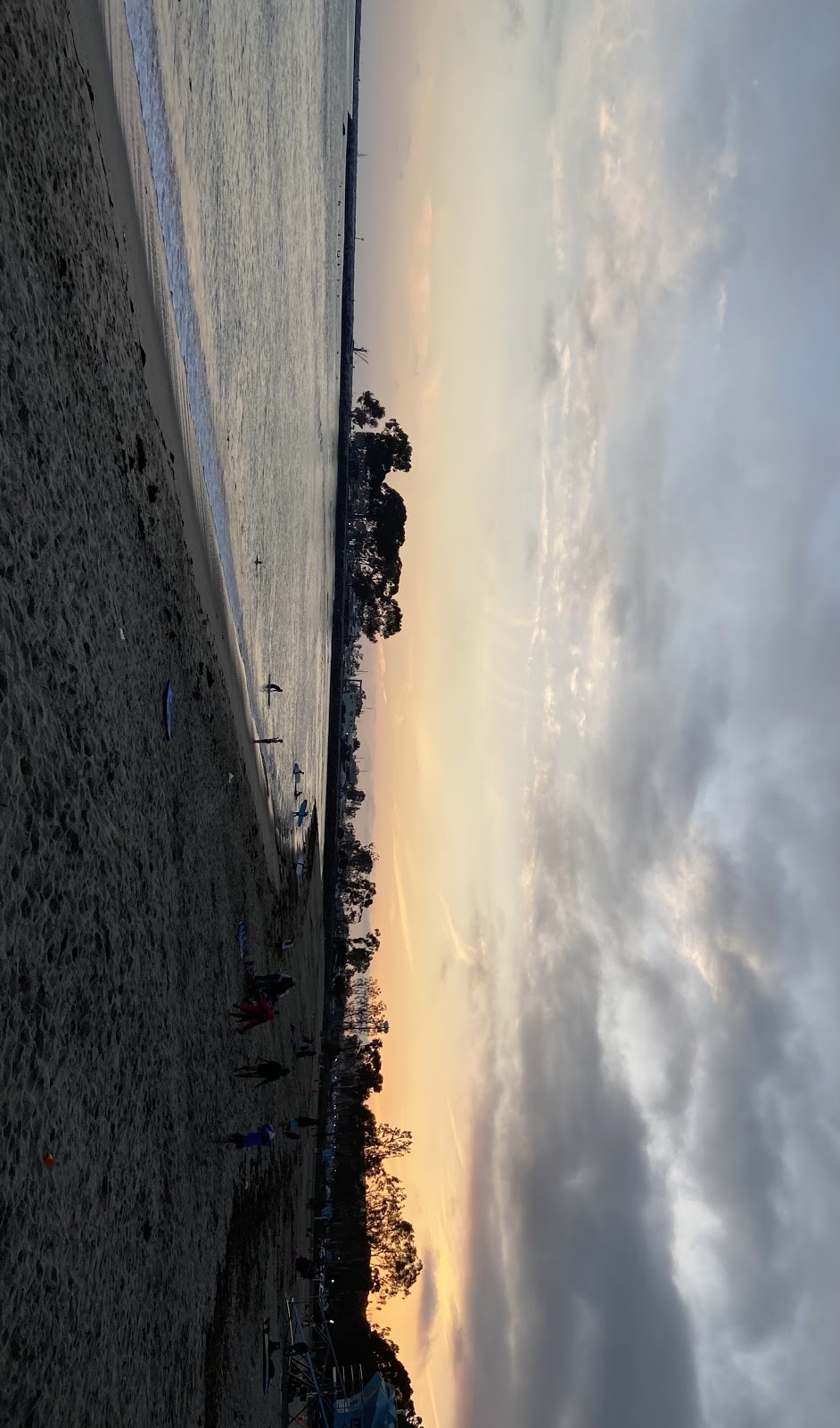 sunset at Doheny beach