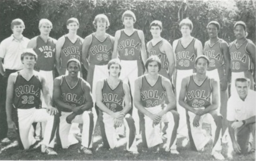 Image shows the 1983 Varsity basketball team