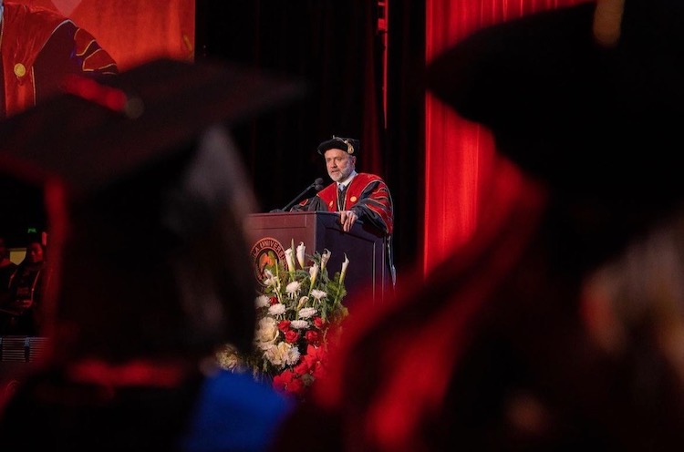 Dr. Corey at commencement