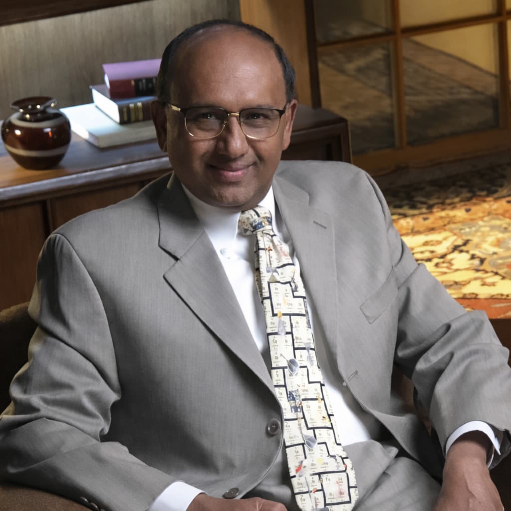 image shows Richard Gunsekera on set