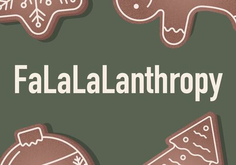 Gingerbread men on green background