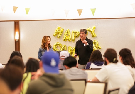 Chris and Alisa speaking at the 2025 Biola Couples Conference