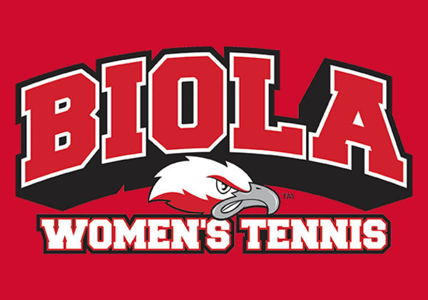 image shows the Biola women's tennis