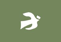 dove on green background