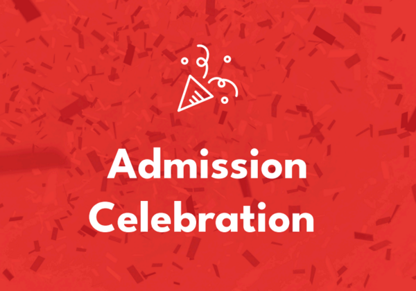 admission celebration