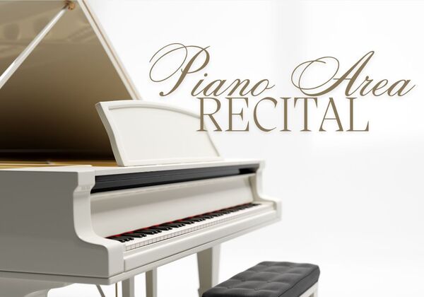 White grand piano on a white background