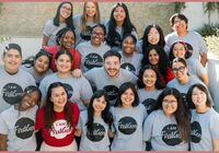 Smiling faces of first-generation students