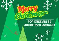 Triangle christmas trees and snowflakes