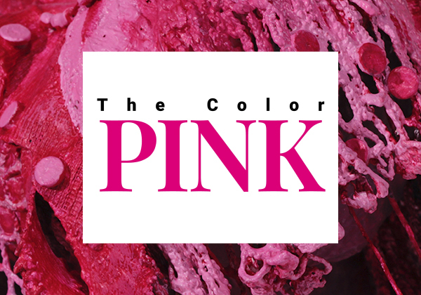 The color pink - exhibition title graphic