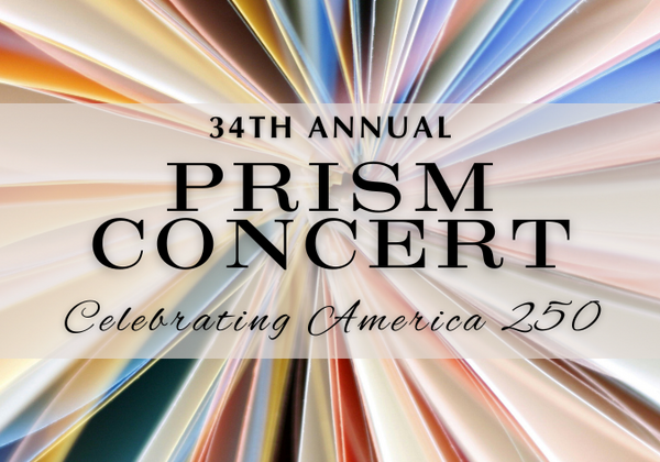 Paper firework burst behind concert title text