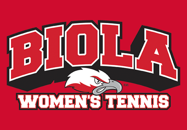 image shows the Biola men's tennis