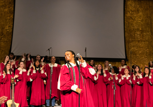 Biola Gospel Choir Performing at Calvary Chapel at Gospel Fest 2020.
