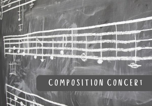 Blackboard with chalk music notation
