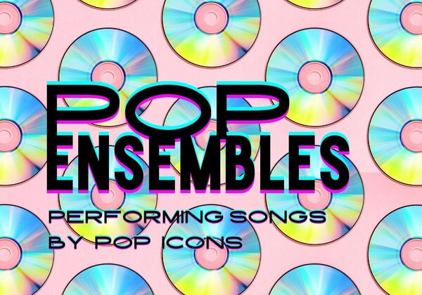 Multiple CDs on a bright pink background