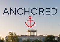 "ANCHORED" in front of the Library