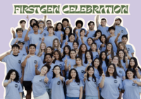 Smiling faces of first-generation students