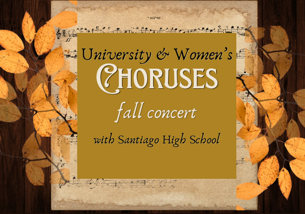 parchment sheet music with fall leaves