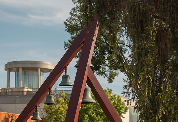Biola bell tower and library 