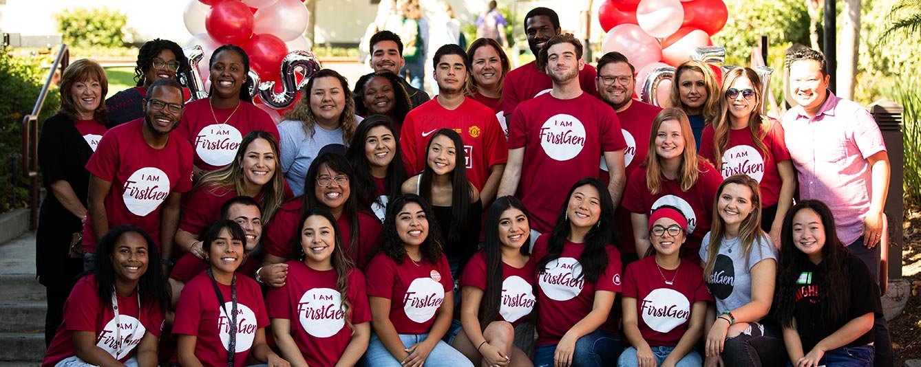 Group of first-gen students