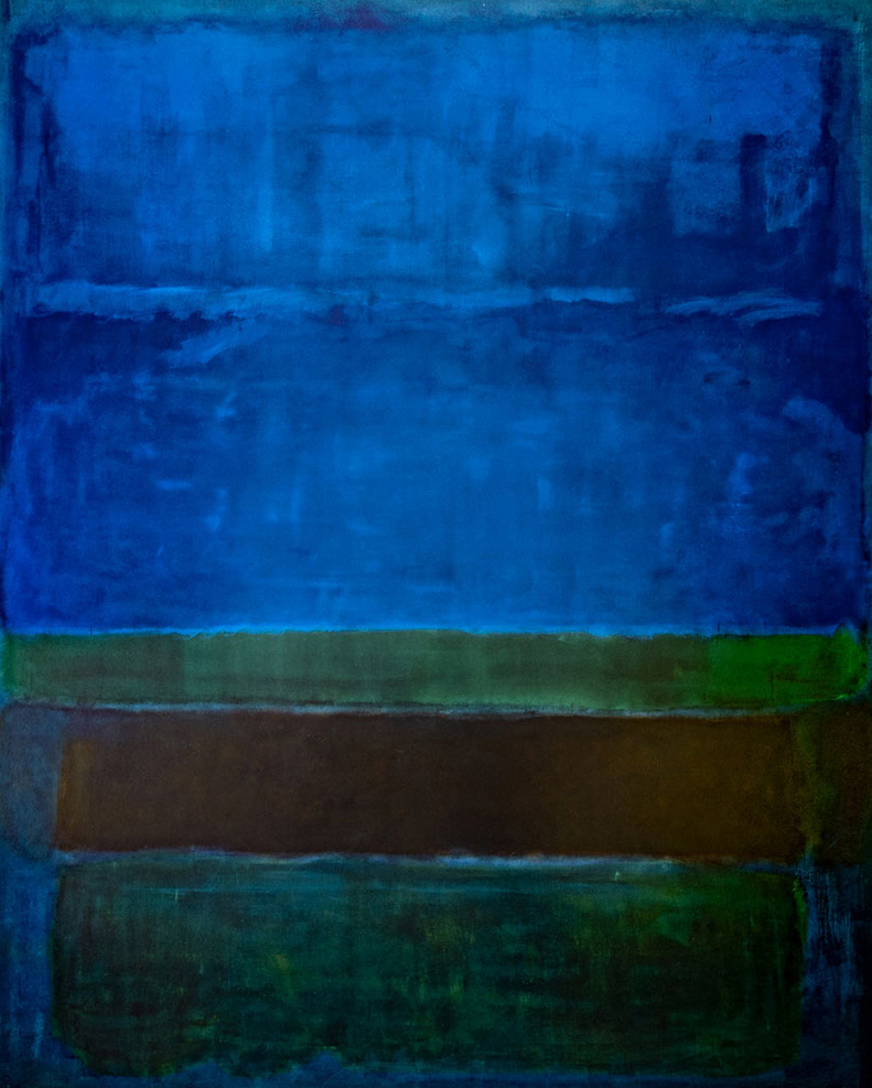 Untitled (Blue, Green, Brown) Mark Rothko